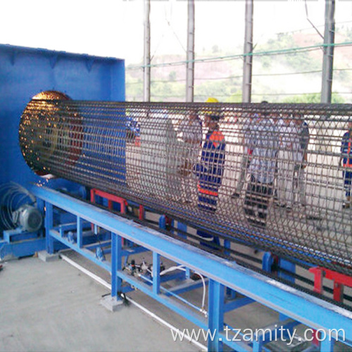 300-1400mm steel wire pile cage seam welding machine